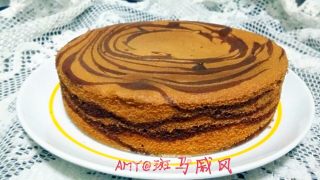 斑马戚风蛋糕的做法步骤：12