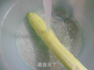 梅干菜炒夜开花的做法步骤：2