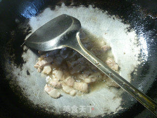 五花肉梅干菜炒毛豆的做法步骤：4