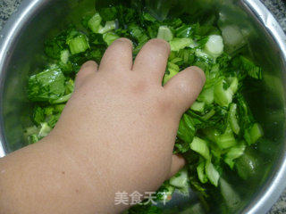 萝卜干炒手捏菜的做法步骤：4