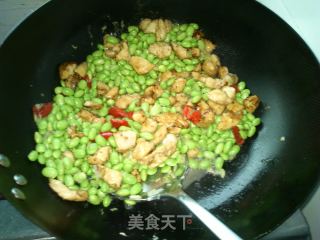 毛豆鸡丁的做法步骤：7