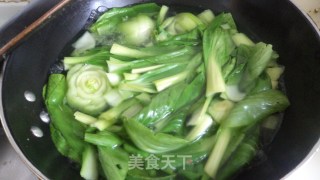 茄汁油菜豆腐的做法步骤：7
