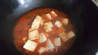 茄汁油菜豆腐的做法步骤：11