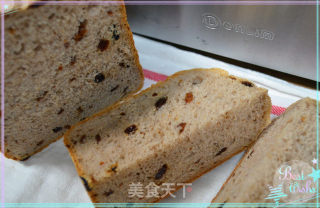 葡萄干乡村吐司-面包机版欧包的做法步骤：1