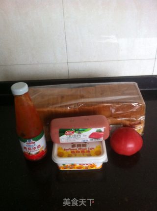 黄油茄味三明治的做法步骤：1