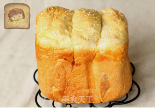 亚麻籽营养吐司（面包机手工整形版）的做法步骤：14