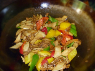 【上班族快手菜】杏鲍菇炒肉的做法步骤：9