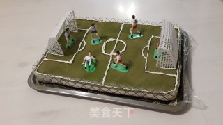 足球场蛋糕的做法步骤：18