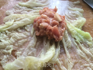 虾包白菜酿---农家菜的做法步骤：6