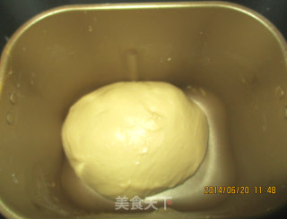 中种果酱土司面包（面包机版）的做法步骤：4