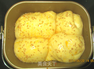 中种果酱土司面包（面包机版）的做法步骤：8