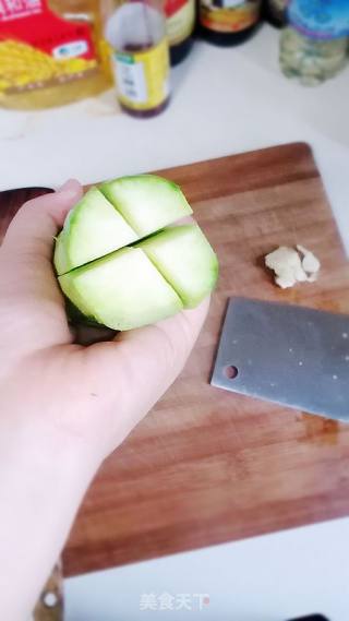 青茄子烧毛豆的做法步骤：5