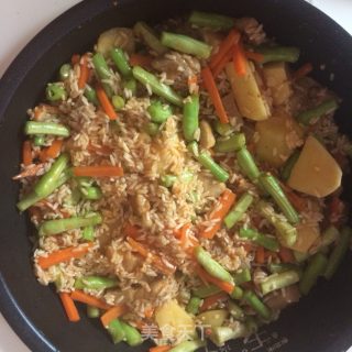 豆角焖饭的做法步骤：7