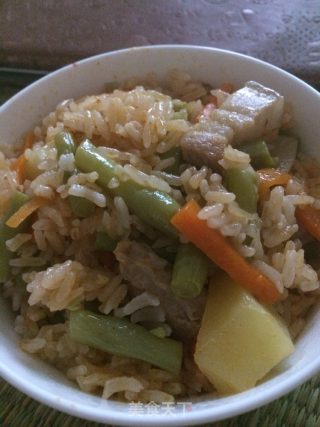 豆角焖饭的做法步骤：9
