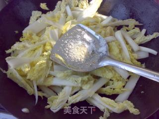 肉片炒白菜的做法步骤：5