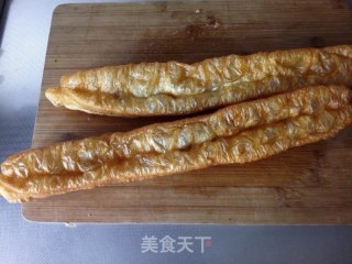 《油条新吃法》油条酿三文鱼的做法步骤：3
