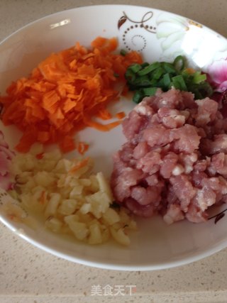 肉酱淋菜心的做法步骤：3