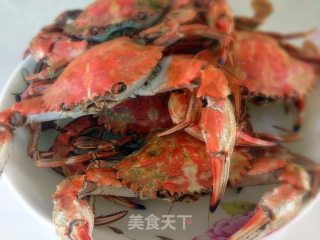 清蒸花盖蟹子的做法步骤：3