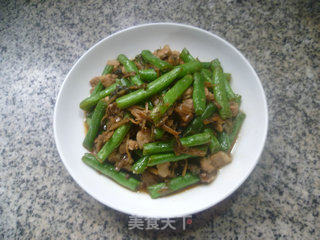 梅干菜五花肉炒梅豆的做法步骤：13