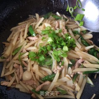 青椒肉丝土豆丝的做法步骤：10