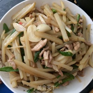 青椒肉丝土豆丝的做法步骤：11