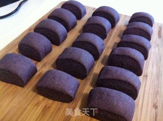 黑米刀切馒头的做法步骤：3