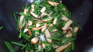 韭菜苔炒香干的做法步骤：6