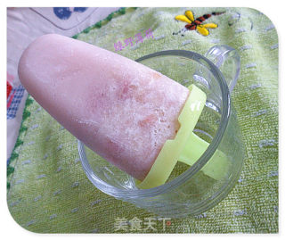 鲜桃荔枝冰棍的做法步骤：7