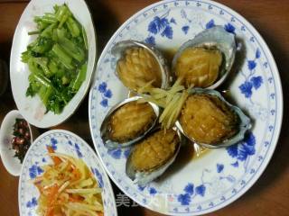 蚝油汁蒸鲍鱼的做法步骤：4