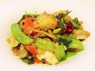 豆豉杂蔬炒鱼的做法步骤：11
