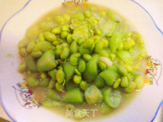 丝瓜毛豆的做法步骤：7