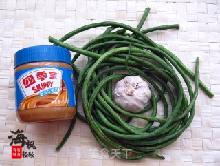 花生酱拌豇豆的做法步骤：1