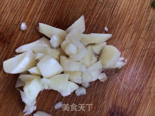 菜丁配肉丁的做法步骤：5