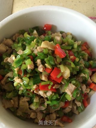 菜丁配肉丁的做法步骤：17