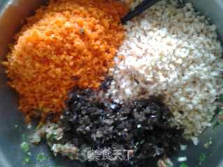 杏鲍菇胡萝卜木耳大肉饺的做法步骤：5