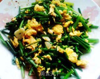 韭菜苔炒鸡蛋的做法步骤：11