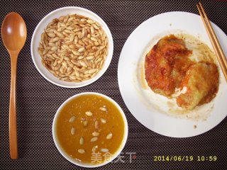 南瓜糊和炒南瓜籽及南瓜筋土豆煎饼的做法步骤：14