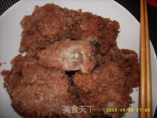 粉蒸胭脂排骨的做法步骤：3