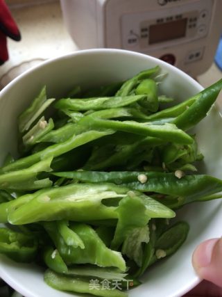 青辣椒炒火腿黄瓜的做法步骤：6