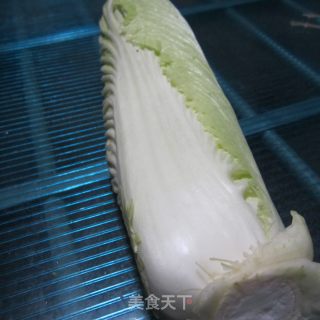 油拌白菜梗子的做法步骤：1