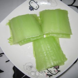 油拌白菜梗子的做法步骤：6