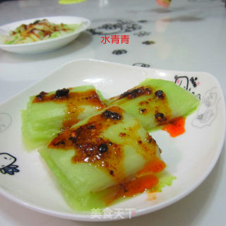 油拌白菜梗子的做法步骤：9