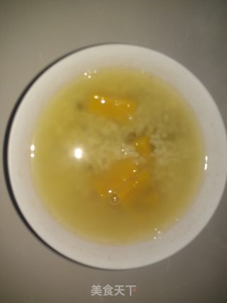南瓜绿豆粥的做法步骤：6