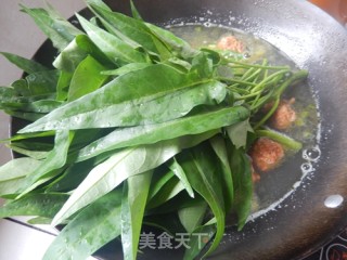 空心菜肉圆汤的做法步骤：9
