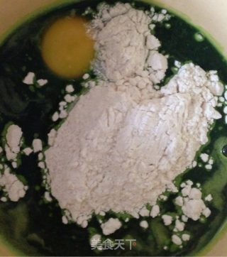 翡翠煎饼的做法步骤：3