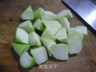 丝瓜炒毛豆的做法步骤：4