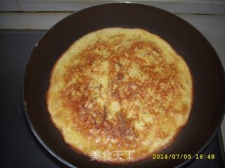 梅菜笋丝鸡蛋煎饼和金针菇笋丝鸡蛋煎饼的做法步骤：5