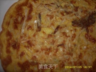 梅菜笋丝鸡蛋煎饼和金针菇笋丝鸡蛋煎饼的做法步骤：6
