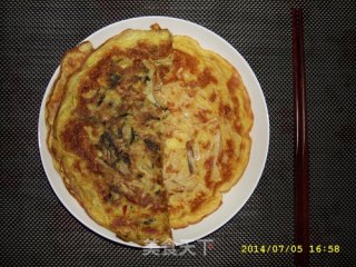 梅菜笋丝鸡蛋煎饼和金针菇笋丝鸡蛋煎饼的做法步骤：11