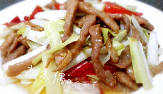 韭黄肉丝的做法步骤：5